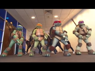 Gangnam style (parody) featuring teenage mutant ninja turtles and vanilla ice
