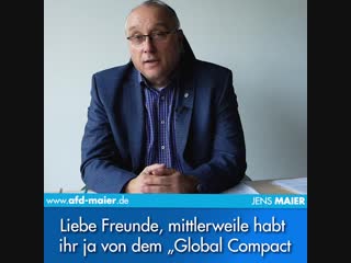 Jens maier, mdb zum migrationspakt