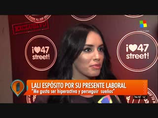 Lali espósito habló de todo con intrusos