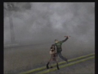 Silent hill 2 (james spins and whacks)