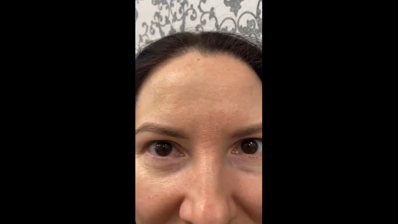 Перманентный макияж бровей заживший