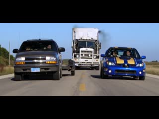 Car chase scene peterbilt 359 vs subaru impreza wrx sti & chevrolet blazer