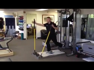 Core stix trx reverse lunge push pull