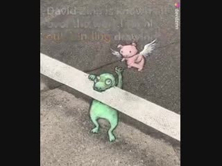 Стрит арт от david zinn