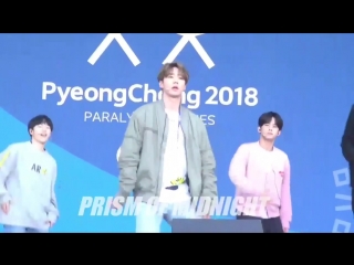 Jun (unb) at paralympic pyeongchang 2018 fancam