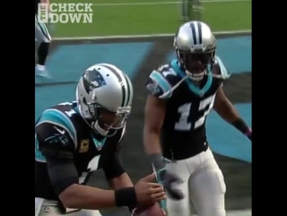 On @cameron1newton's son's second birthday, cam scores the game winner and lights a candle for a fan ❤️🎉