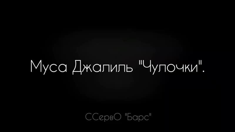 Муса джалиль "чулочки" ссерво "барс"