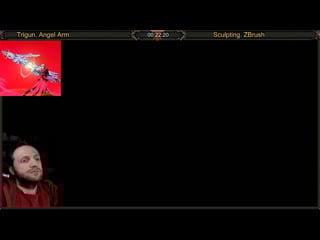 Trigun angel arm, скульптинг, часть 1