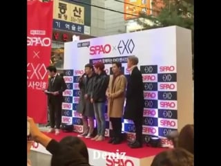 [fancam] chen, baekhyun, xiumin, kai @ fansign spao