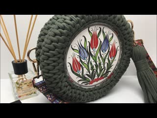 Ahşap plakalı makaron çanta yapımı (macaroon bag making) (720p)