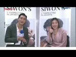 Siwon live interview at insertlive 1 perfect date choisiwon 1st fanmeeting