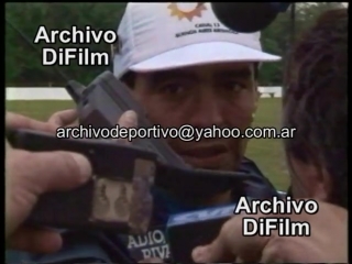 Entrena la seleccion argentina con diego maradona gabriel bastituta y jose chamot difilm fecha 24 6 1994