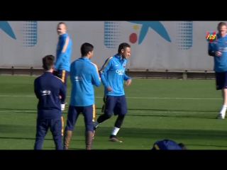 Fc barcelona last training session before betis