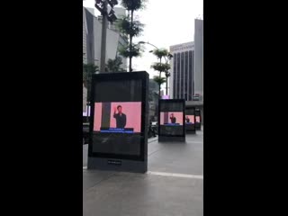 Showcasing our love for @actorleeminho 15 sec video on billboards at the pavillion mall k lumpur happy birthday our kin