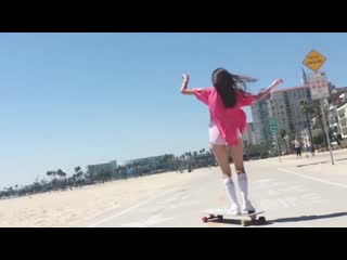 Asian girls longboard dancing | freestyle | peter pan