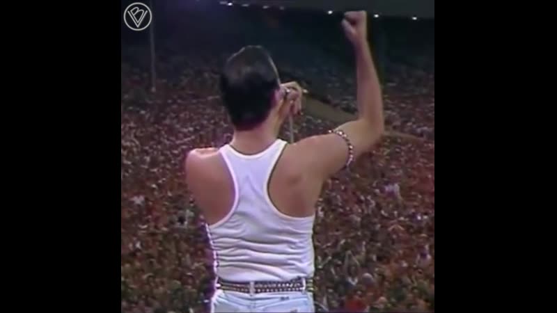 Freddie mercury vocals with crowd live aid 13 july 1985