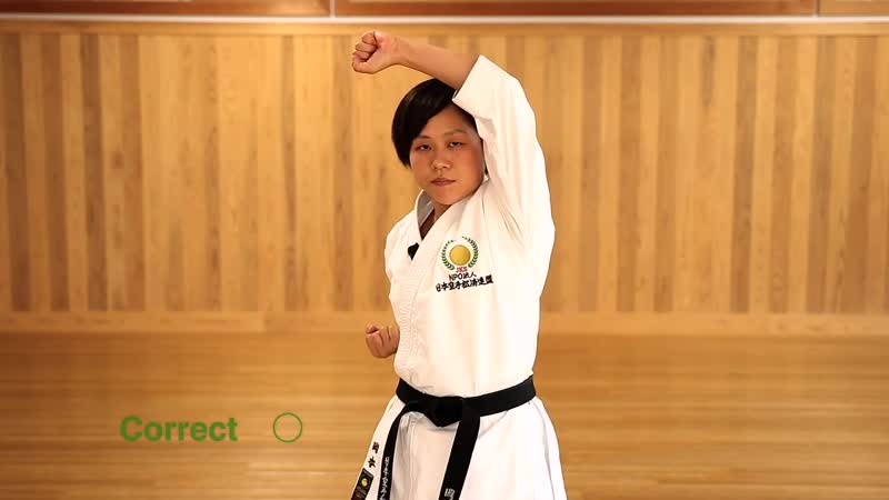 Age uke in kata 型の上げ受け (heian nidan, jion, unsu)