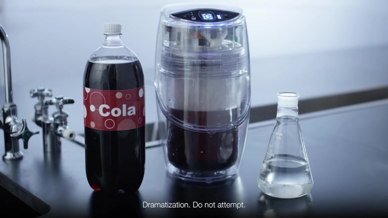 Espring by amway turns cola into water