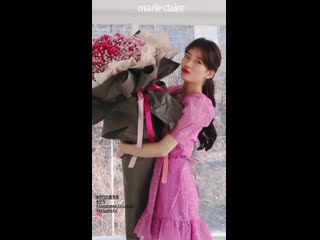 Marieclairekorea instagram update with suzy