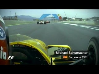 F1 classic onboard rookie schumacher dazzles at the 1991 spanish gp