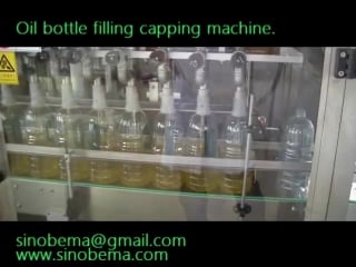 Cooling oil bottle filling capping labeling machine