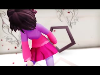 【mmd ll glitchtale】 echo [ frisk ♥ betty ♥ chara ]