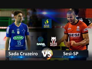 Sada cruzeiro vs sesi sp highlights brazilian volleyball super league