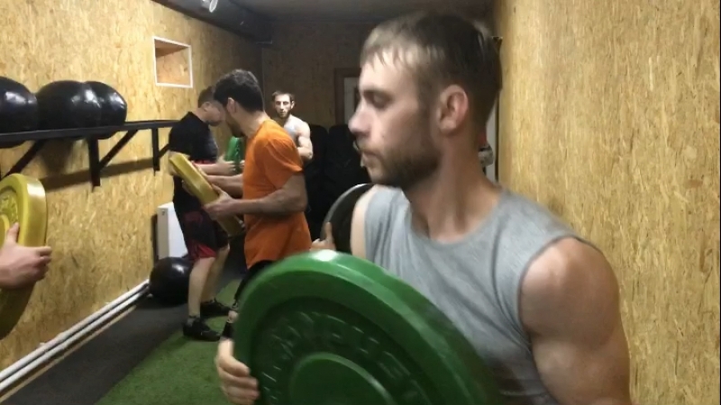 Разминка на боксе