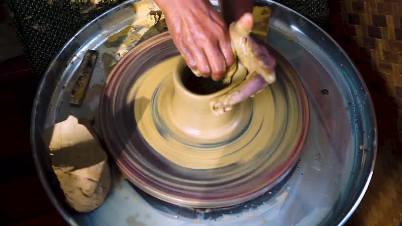 Woman Making Clay Pot In Kerala I