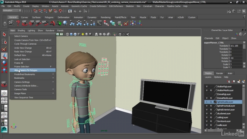 Cinematography in maya | 0102 undo