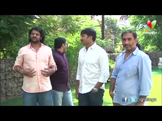 Prabhas at gopichand movie muhurat