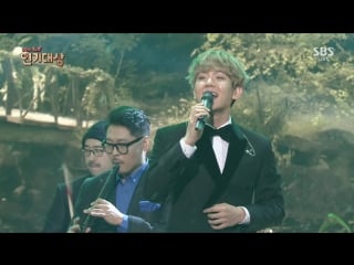 [cut] 161231 exo's baekhyun for you + baekhyun, seohyun, han a reum hey jude @ 2016 sbs drama awards