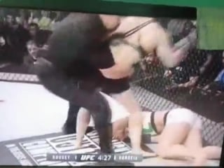 Ufc 190 ronda rousey vs bethe correia 34 sec full fight 34 sec knockout match @ round1