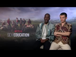 Ncuti gatwa and asa butterfield on the fun of sex education