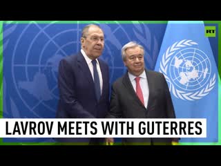 Lavrov and guterres hold meeting after unsc session