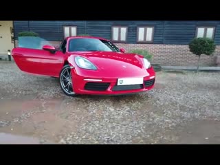 Porsche 718 cayman 2 0 pdk 300bhp in guards red virtual tour walk around