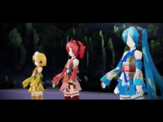 Hatsune miku & kagamine rin & kasane teto yuuhigaoka ni saita hana wa
