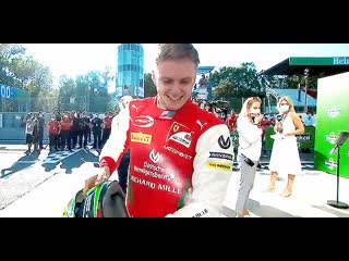 Happy winning smile from mick ^^ #italiangp