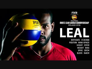 Yoandy leal the best of fivb men cwch 2018