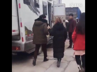 [fancam] 160116 exo lay @ old nine gates filming