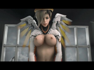 Overwatc mercy, overwatch, blizzard, porn, milf, sex, tits, hot girl