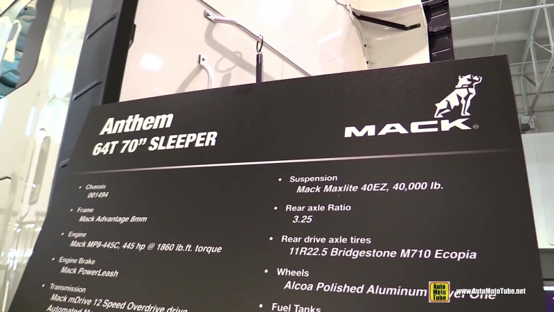2018 mack anthem 64t 70inch sleeper mp8 445c exterior and interior walkaround 2018 truckworld