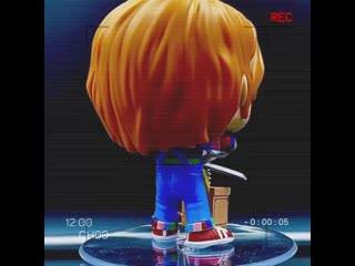 Фигурка funko pop! vinyl horror chucky with buddy & giant scissors и good guy chucky (exc) 39945 воплощает главного героя поп