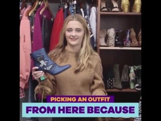 Do you think @lizzy greene picked these shoes for her #fashionweek outfit? watch the full #fw17 vid on our #youtube channel! 👢#n