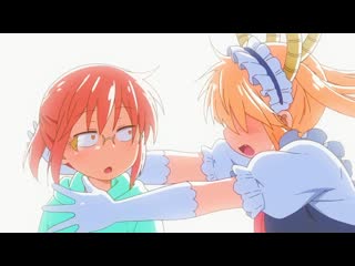 Дракон горничная госпожи кобаяси(kobayashi san chi no maid dragon) 13 [rus озвучка] (аниме эротика,молодые,porn,не хентай hentai)