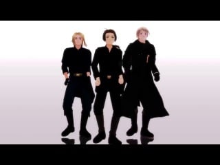 【apヘタリアmmd】 get lucky + shady 【連合vs枢軸】