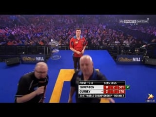 Robert thornton vs daryl gurney (pdc world darts championship 2017 / round 2)