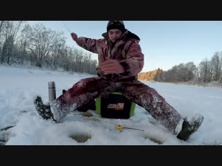 Отличный вечерний клёв в глухозимье!