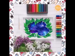 Нетрадиционное рисование «букет сирени» mum sun