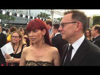 Michael emerson & carrie preston on 2016 creative arts emmy's red carpet